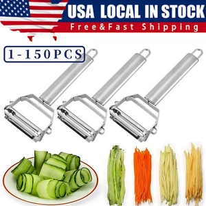 Stainless Steel Potato Peeler Vegetable Grater Fruit Slicer Carrot Cutter Tools - Picture 1 of 9