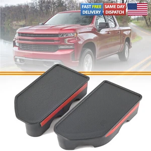 Bed Rail Stake Pocket Covers For 2019-2025 GMC Sierra 1500/Chevy Silverado 1500 - Picture 1 of 10
