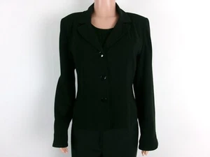 Giorgio Sant'Angelo 3-Button Suit Jacket SIZE: 12 BLACK - Picture 1 of 3