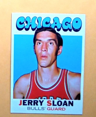 1971 72 Topps Basketball Card #87 JERRY SLOAN Bulls  Hall Of Fame  EX/MT  Item 1 - Image 1 of 3