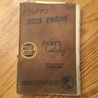 Cat Caterpillar D375 Parts Manual Book Catalog Engine Diesel V8, Sn 43B1 & Up