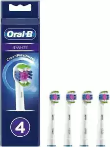 BRAUN ORAL-B 3D WHITE ELECTRIC TOOTHBRUSH REPLACEMENT BRUSH HEADS WHITE - Picture 1 of 1
