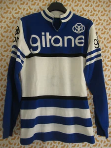 Maillot Cycliste vintage Gitane Cycles Acrylique 70'S jersey manche longue - M - Picture 1 of 6