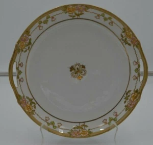 Vintage Nippon Hand Painted Handled Cake Plate - Picture 1 of 10