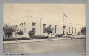Post Office Cars Salinas California 1941 postcard - Picture 1 of 2