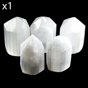 Selenite (Satin Spar) - 420g - 570g Natural Polished Point - Picture 1 of 3