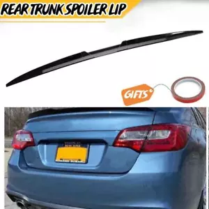 For Subaru Legacy 2010-2024 Gloss Black Rear Roof Lip Spoiler Tail Trunk Wing PU - Picture 1 of 13