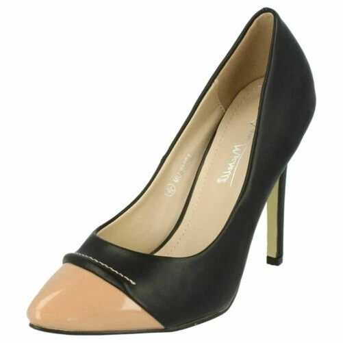 Ladies Anne Michelle Patent Toe Heels - Image 1 of 1