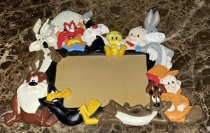 Marco de fotos clásico vintage LOONEY TUNES/WARNER BROS 3D 4x6 1994 dibujos animados - Imagen 1 de 2