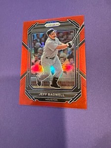 Jeff Bagwell Red Refractor /199 2023 Prizm Houston Astros HOF