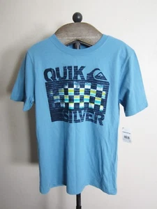 Quiksilver Boys Blue Graphic T-Shirt M NWT - Picture 1 of 2