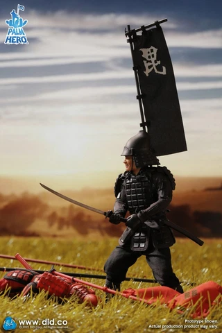 DID XJ80017A Palm Hero Japan Samurai Sengoku Soldier Black 1/12 Action Figure Cover
