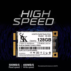128GB mSATA SSD SATA III 6Gb/s Internal Solid State Drive For Notebook Laptop - Picture 1 of 5