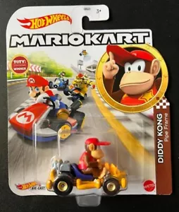 2021 Hot Wheels Mario Kart Diddy Kong Pipe Frame Kart - Picture 1 of 2