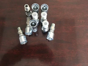 (10 pc)11343 4-4 Parker Aftermarket FITTING 1/4" Hose x 1/4" MALE Pipe SWIVEL - Picture 1 of 3