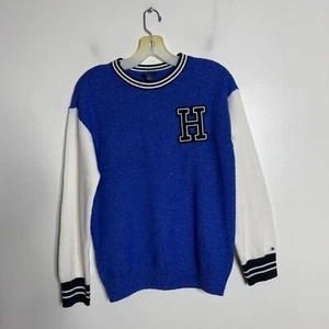 Tommy Hilfiger Crew Neck Sweater Boys Youth Kids L 12 14 Cotton NwOt - Picture 1 of 4