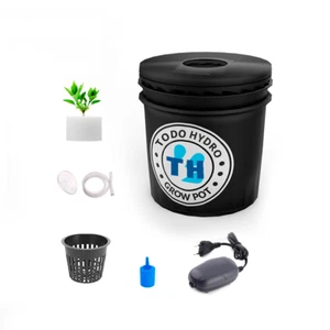 Grow Pot Initial 5gal DWC Hydro Bucket Kit with Air Pump & Accessories - Picture 1 of 4