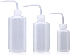 Wash Bottle, 3 Pack LDPE Squeeze Bottles, Safe Plastic Low Density Polyethylene  - Picture 1 of 12