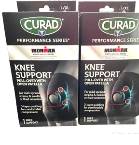 ZWEI Curad Ironman Performance Series Kniestützpullover offene Patella L/XL - Bild 1 von 4