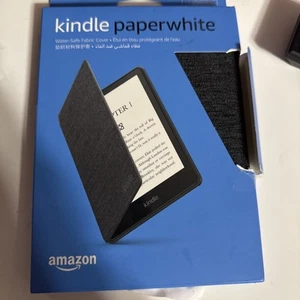 Amazon ( 11th Generation ) Kindle Paperwhite Fabric Case - Black B6 - Picture 1 of 4
