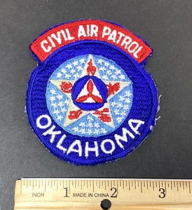 Toppa ricamata vintage Oklahoma pattuglia aerea civile militare mai usata - Foto 1 di 4