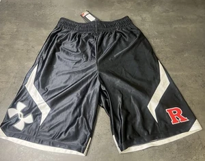 Pantaloncini corti con coulisse Under Armour Rutgers University da uomo larghi nuovi con etichette - Foto 1 di 8