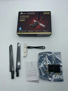 TP-Link WiFi 6E Intel AX210 AXE5400 PCIe WiFi Card for Desktop PC - OPEN BOX - Afbeelding 1 van 3