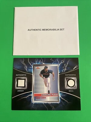 Boston Red Sox Johnny Damon Authentic Memorabilia Set Jersey & Ball Card MINT - Image 1 of 4