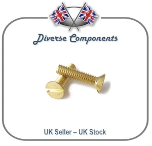 Brass Countersunk Slotted Machine Screws DIN 963 - Picture 1 of 1