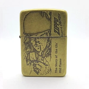 Zippo 1941 Soldier BA Lighter Genuine Org Packing 6 Flints set Free GIFT - Picture 1 of 13