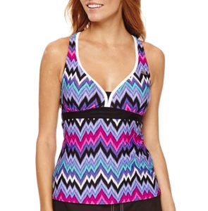 ZeroXposur Rhythm Tankini Swimsuit Top Sizes 10, 12, 14, 16 New Msrp $48.00 - Picture 1 of 2