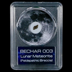 Moon Rock Lunar Meteorite Bechar 003 Algerian Sahara Desert Discovered 2022 COA - Picture 1 of 5