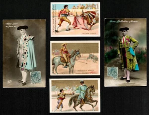 Corrida. 5 documents. Matias Lara - Faime Ballesteros - 3 chromos. Vers 1900 - Picture 1 of 1