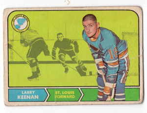 1X LARRY KEENAN 1968 69 O Pee Chee #115 VG opc 68 69 St Louis Blues