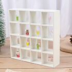 1Pc 1: 12 Dollhouse Miniature Wood Storage Rack 16 Grid Shelves Doll House D NIN