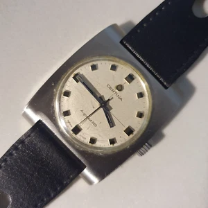 Herrenuhr "Certina" "Argonaut 220" Vintage Stahl 1968 Swiss Original Work Cond - Bild 1 von 24