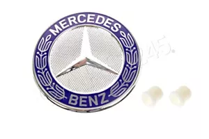 Originale Mercedes A B C E CLS G M R S SL GLE Emblema Cofano con Bocchetti x2 pz - Foto 1 di 2