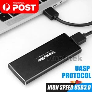 Aluminium M.2 NGFF SSD SATA TO USB 3.0 External Enclosure Storage Case Adapter - Picture 1 of 9