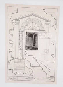183 Wooster St New Haven CT Early Connecticut Architecture J. Frederick Kelly - Imagen 1 de 1