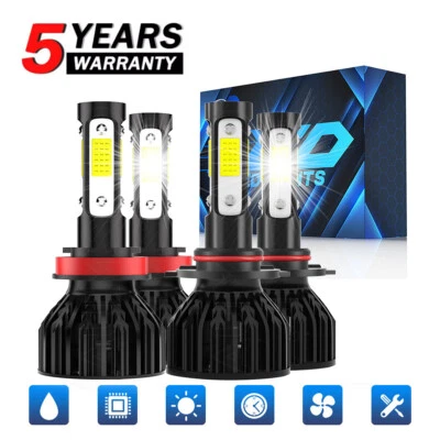 For Cadillac STS 2005 2006-2011 4x LED Combo Headlight Light Bulbs High Low Beam - Изображение 1 из 4