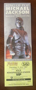 Michael Jackson 3. Juni 1997 Köln Geschichtstour RIESIGES Konzertticket unbenutzt selten - Bild 1 von 2