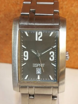 ESPRIT QUARTZ GRAY DIAL 4140 MEN'S FULLY WORKING CONDITION ALL ORIGINAL VINTAGE - Image 1 of 4