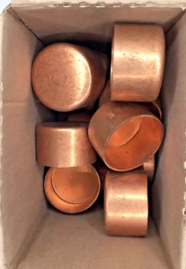 2-1/2-inch Copper Sweat Cap, Copper Pressure Pipe Fitting Plumbing*Lot of (19)* - Picture 1 of 4