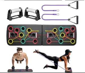 New Portable Gym Exercise Push Up Workout System Home Fitness Training - Picture 1 of 6