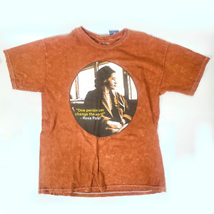Rosa Parks Size MEDIUM T-Shirt Tee Brown Tie Dye One Person Can Change The World