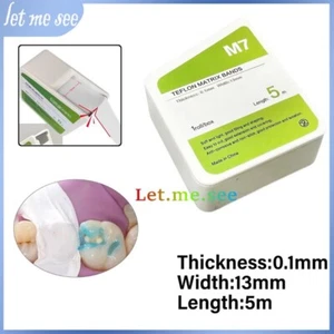 Dental Teflon Matrix Bänder weiß PTFE Rohstoff Gürtel konturierte Matrizen 0,1 mm - Bild 1 von 7
