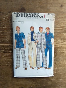 4084 Boys Age 16 33 1/2" Unlined Jacket Pants Vintage Butterick Sewing Pattern - Picture 1 of 2