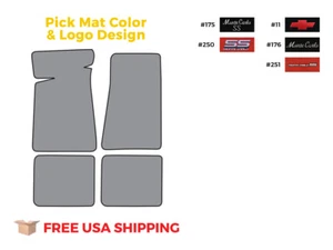 FITS 1982-1988 Chevrolet Monte Carlo Floor Mat 4pc Cutpile - Picture 1 of 9