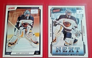 2006-07 Upper Deck Victory Atlanta Thrashers Hockey Card #8 Kari Lehtonen + NL5