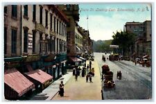 1909 State St. Looking East Drug Store Trolley Schenectady New York NY Postcard